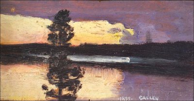 Sunset by Akseli Gallen Kallela
